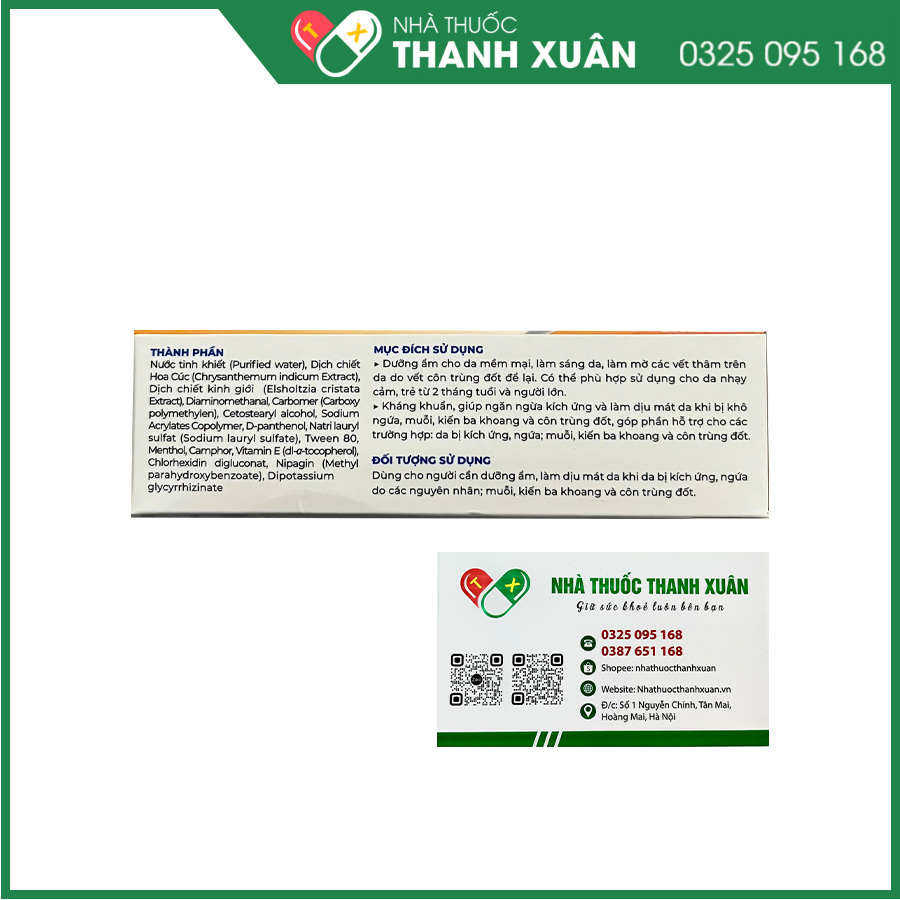 Dermakul kem bôi ngoài da giúp hỗ trợ dưỡng ẩm, kháng khuẩn, giảm kích ứng tại chỗ